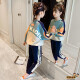 Girls Suits Autumn Clothes 2022 Spring New Fashionable Children's Clothes for Large Children Girls Long-Sleeved Sweatshirts Sports Pants Internet Celebrity Sports Clothes Two-piece Set 3-12 Years Old Trendy Brand Blue 140cm