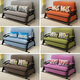 Harshton Sofa Bett Dual -Purple -Stoff Multifunktional wirtschaftlicher teleskopisch moderner einfaches Wohnzimmer Balkon Sitz und liegendes abnehmbares Sofa -Bett 1,2 Meter 7 cm Schwamm Aufbewahrung Optionales Farben 1,0 Meter - 1,8 Meter