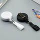 Kafus anti-flip telescopic buckle ABS certificate card cover easy to pull buckle working certificate badge clip can stretch buckle badge rope easy to pull match hospital doctor nurse badge clip custom 9913 anti-flip white telescopic buckle + smiling face 1