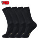 MD men's socks bamboo pulp fiber soft terry bottom casual socks towel bottom stockings 4 pairs of mesh breathable and comfortable without stuffy feet