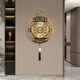 
Zhizhen Brass Wall Clock Living Room High-end 2025 New Chinese Deer Head Watch Wall Clock Light Luxury Entrance Restaurant Quartz Clock 6175 Imitation Copper Model-Brand Movement