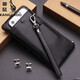 Kangaroo (KANGAROO) Atmospheric Handbag Men's Wallet Men's Long Leather Small Handbag Men's Mobile Bag Multi-functional Cowhide Handbag Black Small
