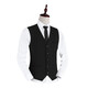 XINING XINING XINING TRAUS Vest Vest Men's Decoration Body Body Professional Matrimonio Marrio Marrio Marrio El novio del novio del chaleco negro de una sola pieza 2xl
