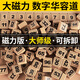 佳娱华容道三国木质玩具数字10阶拼图可拆卸磁力版数字儿童学生 10*10大师级数字(1-99) 磁力版
