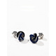 Tucano; Woodpecker Brand New Pure Copper Men's French Shirt Sleeve Nails Light Luxury Texture Bleu Bleu à double tête de manchette torsadé bleu et noir torsadé à double tête avec boîte à bouffée en cuir