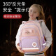 
UNIVERSITY OF OXFORD Oxford University schoolbag primary school students first to third to sixth grade children backpack protect spine and burden reduce girls fashion X723 pink purple grades 3-6 suitable