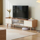 Lin's Home Acrylic Log Style TV Cabinet Coffee Table Solid Wood Feet Floor Living Room Home AC2M TV Cabinet
