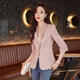 Jian Ting pink suit jacket for women summer thin 2026 new mid-sleeve temperament high-end small suit three-quarter sleeve pink suit M