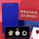 Dingjing brooch for women, high-end simple corsage, silk scarf, anti-exposure buckle, suit collar, brooch set, gift box, birthday gift, camellia brooch set box TW129