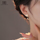 Daisy Dreams925 Pendientes de camelia de plata para mujeres con pendientes de flores de estilo de alta gama Pendientes de moda de estilo chino adecuados para primavera y verano 925 Pendientes de camelia de plata 925 Pendientes