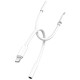 BestCoac Headphone Adapter Cable Type-C to 3.5mm Audio Data Cable Call and Listen to Music Two-in-One Converter Xiaomi/OnePlus/Honor/Huawei Mobile Phone Universal Elegant White