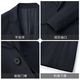 Goldlion suit men's machine washable wool new business formal wear groom's wedding suit suit jacket navy blue-95 31 trousers