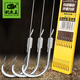 Fishing King, tied the sub-line double hook anti-winding finished set of fish hook crucian carp hook Iseni thorn 7# sub-line 2.5#