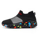 Dianou 2025 Neue lässige Single -Schuhe Großgröße Weiche Sohle atmungsaktive Sportschuhe Vielseitige Top -Sockenschuhe LLN 7027 Fisch Seide All Black 37