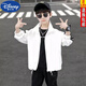 Disney (DISNEY) brand boys sports jacket autumn 23 new trendy boys baseball uniform spring middle and large children spring and autumn children's jacket black size 150 recommended for children 140 cm