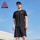 Peak Schnelltrockner Sportanzug Herren Sommer Running Casual Badminton Uniform atmungsaktive zweiteilige kurzärmelige Shorts Männer DF142001