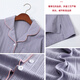 Dilefen pajamas for women pure cotton long sleeve spring and autumn casual cardigan home clothes full cotton winter thin plus size women's suit XEQ-1105 women's L size recommended to wear weight 105-120Jin [Jin equals 0.5 kg]