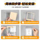 Internationaler Elektriker 86 Doppelposition wasserdichtes Kasten Zwei-Positions-Selbstkleber Badezimmer Zwei-Positionen-Schalter Einteiliger Sticking Splash Box 86 Doppelposition-Sticking-Modell [Schwarz und transparent]