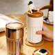 Bertha Denton High-End-Kaffeetasse Smart Thermos Cup 316 Edelstahl-Wasserbecher-Druck Custom Gift Box Geschenk Nebel weiß Blau [Thema Blue Geschenkbox] 450 ml
