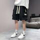 Foss Phil tooling shorts men's summer ice silk thin loose American five-point sports casual pants HHR-718 black L [recommended 120-135 Jin [Jin equals 0.5 kg]]