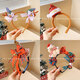 Mixin Children's Christmas Ornaments Hair Card Cute Elk Antler Headdress Hairpin Hat Hair Bands Forest Women's Hair Dress 2# Christmas Hairpin (B3527)