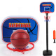 Newqi Children's Toy 1.15m Basketball Stand Plastic Indoor and Outdoor Height Adjustable Baby Basketball Basketball Toy Gift Box (With 2 Balls) T1205C Birthday Gift