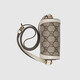 GUCCI【买手代购】GUCCI古驰女包Gucci 马衔扣1955系列迷你手袋男包 乌木色白色边625615 92TCG 9761