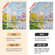 Monet decorative paintings world famous paintings Van Gogh oil paintings hanging paintings living room sofa background wall landscape wall mural triptych sunrise impression 20*30cm 9mm cloth pattern film triptych black edge