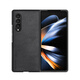 Su Su adapté pour Samsung Fold4 Mobile Phone Case Samsung Galaxy Z Fold4 Case de protection Zfold4 Barre de mouton Skin Écran pliant Écran Anti-Fall Cuir Cuir pour femmes Shell Men's Shell Starry Sky Black