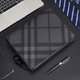 CalaceKonla Handtasche Männer lässig Männer Clutch Bag große Kapazität Handtasche Herrengeschäft Handtasche Großgröße Trendy CK127 Schwarz