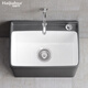 Haijiahua off-white wash mop pool floor mop basin balcony bathroom ceramic mop pool mop pool mop pool pool H209 off-white + gun gray spray gun faucet