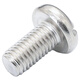 Hethdigg JG-686 304 stainless steel single-slot disc head screws Slotted semi-circular head screws GB67 M5-0.8*6 (150 pieces)