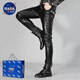 Nasalike schwere Frühlings- und Herbst -neue Herrenlederhose Schlanke koreanische Hosen PU Leder enge Motorrad -Motorrad -Weichprofis wasserdichte Reitleistung Trend Black M (Spiritual Guy) N31 (leicht zu erledigen) 56 Modelle 27 Taillenumfang 2 Fuß 0