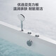 九牧（JOMOO） 浴缸家用小户型洗澡泡澡池浴室沐浴独立亚克力薄边艺术浴缸 1.7m龙头气泡按摩缸YC13117