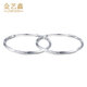 Jin Yixin PT950 platinum earrings for women, pure gold earrings, large circle earrings, platinum earrings, platinum earrings, and earrings. A pair weighs about 4.7 grams and has a diameter of about 3.6cm.