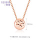 Shipulin 18K gold diamond pendant revealing diamond necklace women's bubble bead pendant 18K gold diamond 18K rose gold