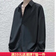 锡元冰丝长袖衬衫男长袖春季薄款衬衣内搭设计感痞帅国潮牌衬衣男 白色 XL