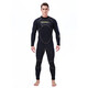 SLINX 5mm one-piece wetsuit for men and women, thickened suede lining, warm and cold-proof suit, swimsuit, surf suit, jellyfish suit, black men's XL men's