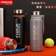 Kuangdi Kuangdi Huaxiang n ° 7027 Vacuum Thermos Cup 304 en acier inoxydable grande capacité Portable Sports Water Cup Student Cup Black 7027-830ml