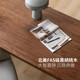 
Genji Wooden Nordic Solid Wood Desk Double Office Desk Study Workbench Black Walnut Long Table Household Table Ash Wood Desk 1600*700*755mm