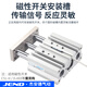 XMSJ三轴三杆带导杆气缸MGPM12X16X20X25/32/40/50/63-30X75X100X125Z 滑动轴承MGPM12缸径
