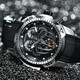 Reef Tiger (Reef Tiger) Watch's Men's 24 New Elly Automatic Hollow Mechanical Watch Spider Luminous imperméable Trendy Fashion Watch RGA3532S Black Spider [Modèle principal]