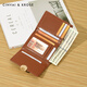 Sitio web oficial de Cinvai/Krose Small C/K Cowhide Short Wallet Ladies 2025 Nuevo bloqueo de la bola de hebilla simple Bolsa de billetera Regalo de cumpleaños femenino CK Ballet-Brown [novia, esposa y niñas]