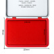 
Deli [super hot product] 120*80mm metal square large-sized instant dry printing platform seal office supplies red 9892