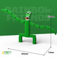 Celebrador de Internet Rainbow Friends Building Blocks Toys Monster Juegos periféricos Partículas pequeñas Niños ensamblan un regalo de cumpleaños 757 Amigos verdes 376 partículas