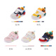Dr. Jiang (DRKONG) children's shoes are comfortable and breathable in spring, toddler shoes for boys and girls aged 1-3 years old, trendy color-blocking children's shoes, white/color size 23, suitable for feet about 13.6-14.1cm long