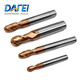 DAFEI 55 degree carbide tungsten steel ball end mill 2 edge ball cutter gong cutter CNC tool machining center coated milling cutter end mill R2.0*4*10*50