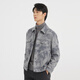 Lilang leichte Mode -Herrenkleidung [gestrickt Jacquard] Wollmantel Herren Kurzes Revers warme Wolljacke Q4dyr102 Blau und Weiß 2xl (180)