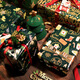 Extreme space wrapping paper Christmas decorations Christmas gift wrapping paper flower bouquet gift box wrapping paper 6 sheets + ribbon