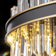 Prisma Light Luxuskristalllampe postmosphärische atmosphärische Wohnzimmer Kronleuchter schwarzer Eisenkreis Esszimmer Lampe Hanging Line Modell 9732-800x